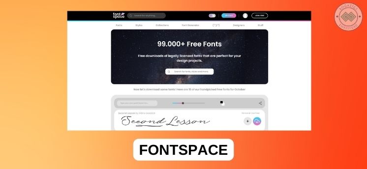 en iyi yazı tipi siteleri fontspace